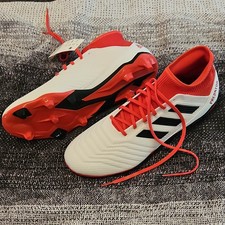 Adidas Predator 18.3 FG Mens Football Boots "White Real Coral" Size 13
