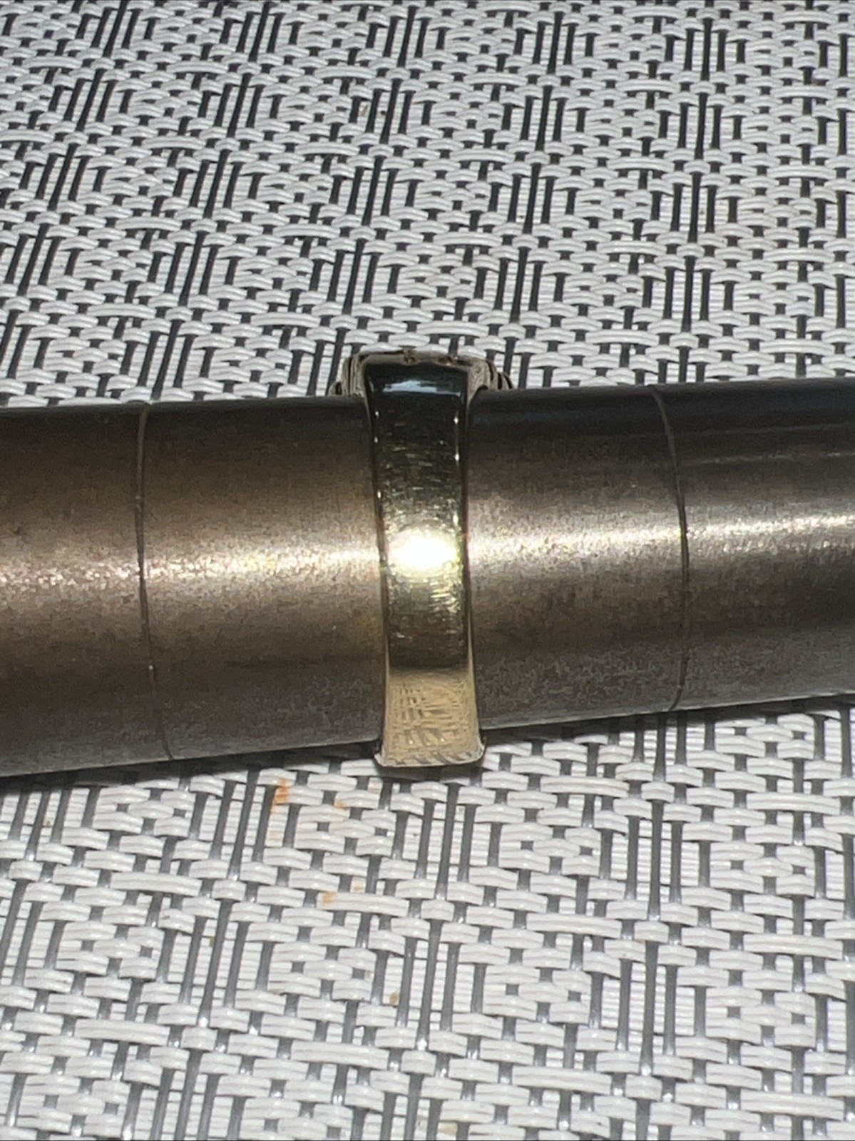 SETA Rectangle Chunk/Jagged Cut Simple Vintage Go… - image 5