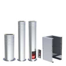 Jeremias DW-FU Teleskopstützen Schornstein Edelstahl Doppelwandig Esse Kamin 