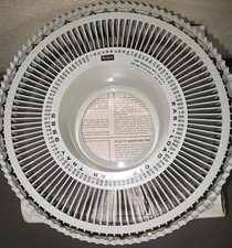 Sears Vintage Easi-Load Circular Slide Tray Carousel Holds 100 2x2 Slides