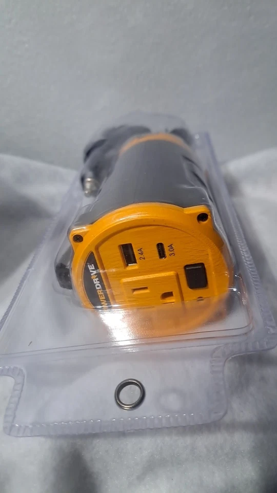 PWD120C 120 Watt Power Inverter for Cup Holders 12-Volt DC to 110v AC {104} - Image 3 of 3