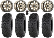 ITP Inertia Bdlk 15" Wheels Br +40mm 35" Chicane DS Tires Kawasaki Teryx Mule
