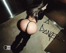 Abella Danger Signed 8x10 Photo Adult Star Authentic Autograph Beckett Witness