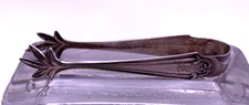 Vintage Sterling Silver SSMC tongs Monogrammed R Saart Brothers silver