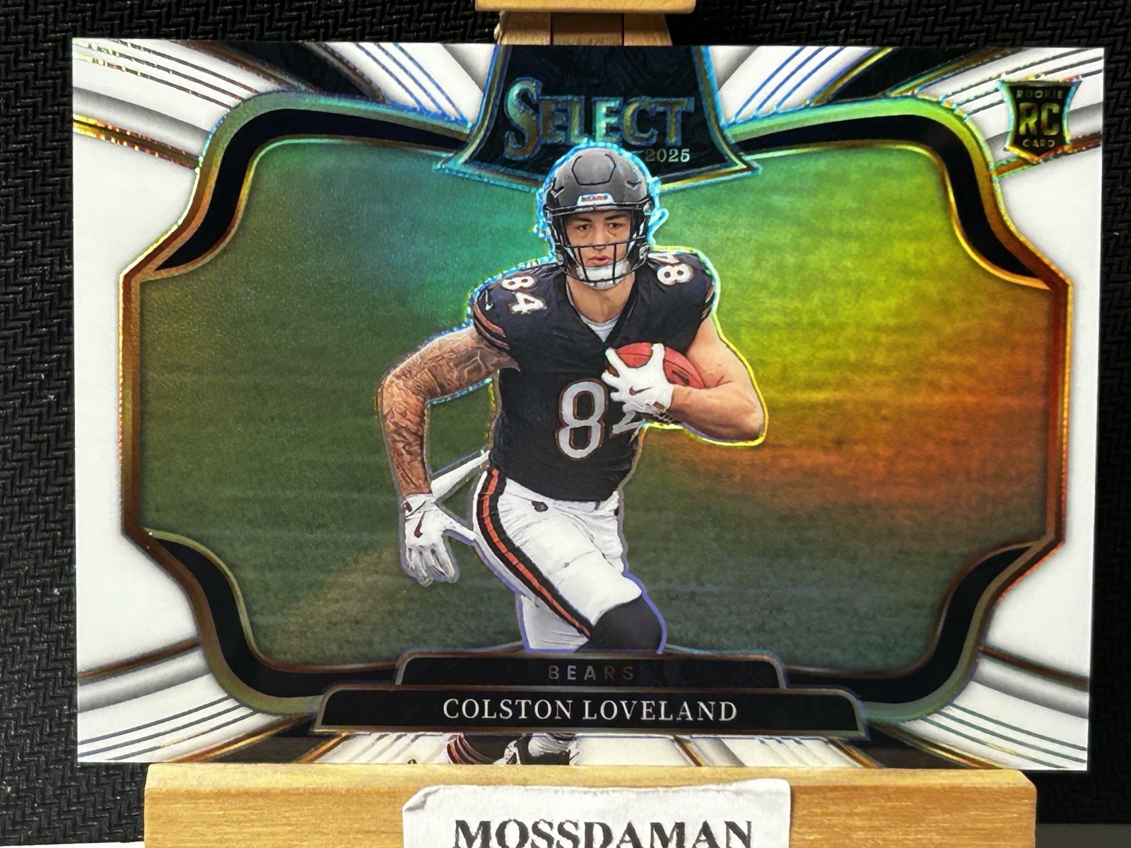 2025 Panini Select Colston Loveland Field Level RC White Prizm #/35 Bears Rookie