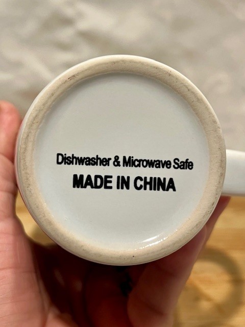 Hello Lovely Black & white Striped traveling Coffee Mug