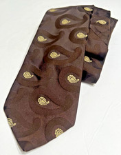 Vintage Wemlon by Wembley Brown with Paisley Pattern Mens Neck Tie