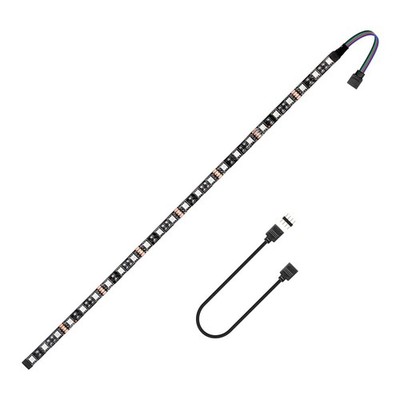 Vrabocry LED RGB PC Light Strip 1PCs 19.7in 12V GRB 1PCS, Multicolor