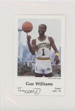 1983-84 Seattle Supersonics Police Gus Williams #5 0t2