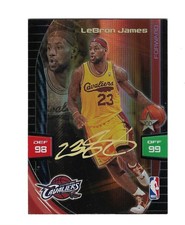 LEBRON JAMES 2009-10 PANINI ADRENALYN XL EXTRA SIGNATURE PARALLEL $40.00 LAKERS