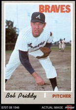 1970 Topps #687 Bob Priddy Braves 7 - NM