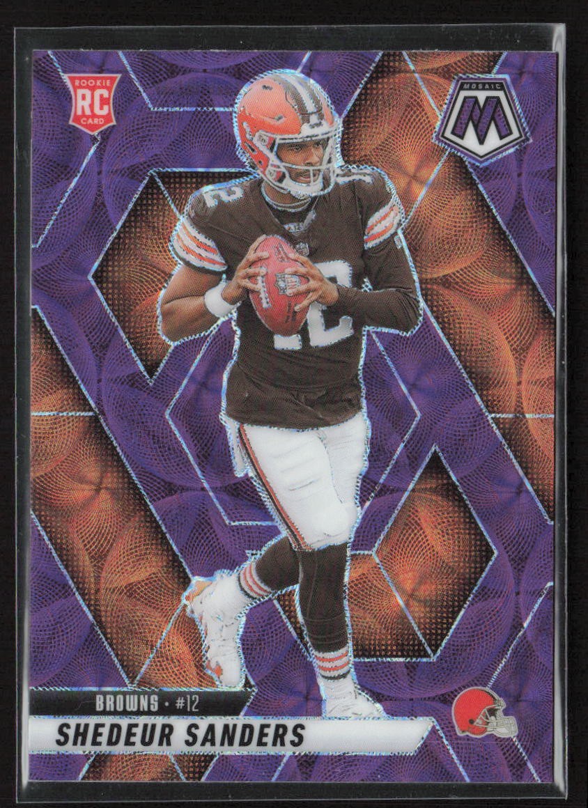 2025 Panini Mosaic #302 Shedeur Sanders Scope Purple