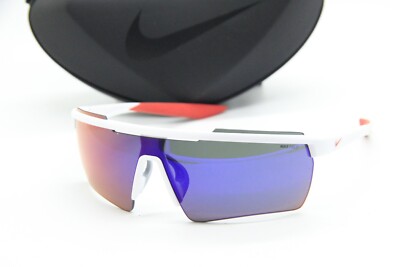 NEW NIKE WINDSHIELD ELITE 20 CW 1167 101 WHITE RED AUTHENTIC SUNGLASSES 60-13