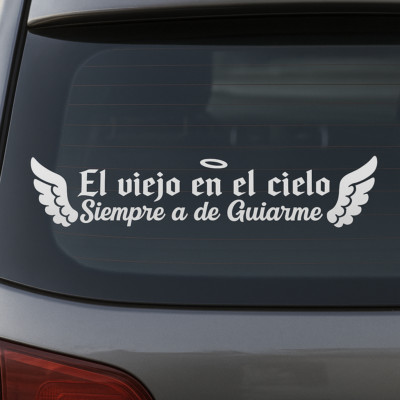 El Viejo en el Cielo Memorial sticker decal 10 inch multicolors free shipping