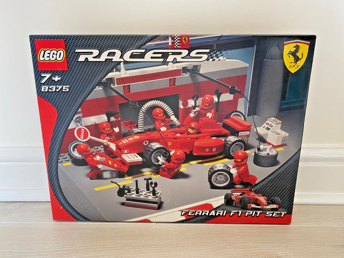 LEGO Racers 8375 Ferrari F1 Pit Set 2004 new sealed UK