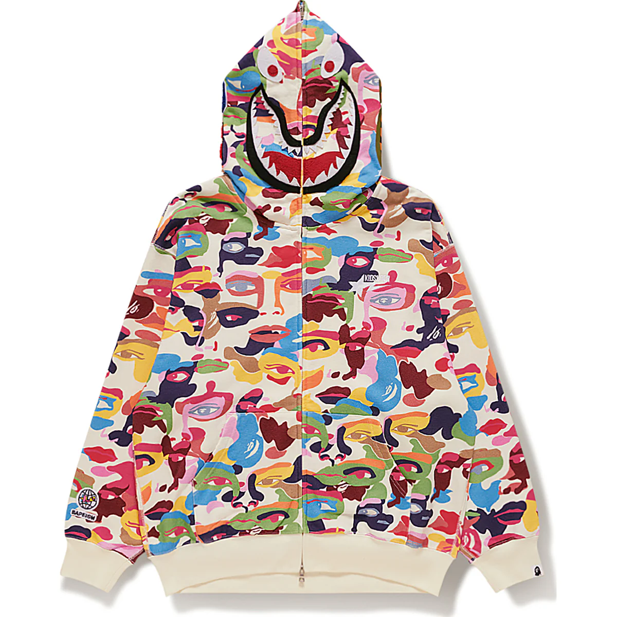 BAPE X KIDSUPER CAMO SHARK FULL ZIP HOODIE BRAND NEW, NEVER WORN
