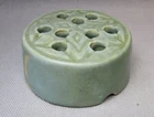 Vintage 1915 Rookwood Pottery 9 Hole Flower Frog 1621-E Celadon Green