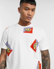 NEW MEN'S ADIDAS ORIGINALS DIAGONAL TREFOIL TEE SHIRT SIZE XL FM3342
