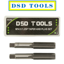 DSD TOOLS M14 X 1.25P Taper & Plug Set ( Tap & Die ) DS1348