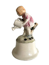 Vintage Weller Flower Frog Girl with Watering Can Figural