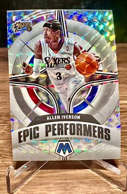 2021-22 Panini Mosaic Allen Iverson Epic Performers Mosaic Prizm 