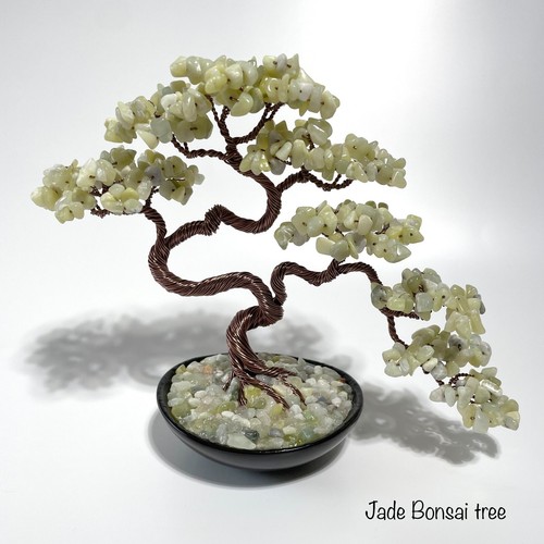 Aquamarine Crystal Gemstone tree Bonsai Tree Good Luck tree - Picture 6 of 19