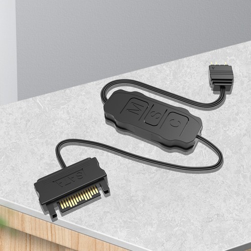 Light Controller Mini Adapter Controller Reusable for PC Fan Light Strip - Afbeelding 12 van 17