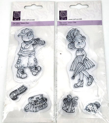 CArt-Us unmounted rubber stamps, cute boys and girls - Picture 3 of 8