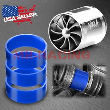 Mi2ka Turbine Air Intake Fuel Gas Saver Double Fan System Turbo 2.5-3.0 Silver Mi2ka Turbine Air Intake Fuel Gas Saver Double Fan System Turbo 2.5-3.0 Silver