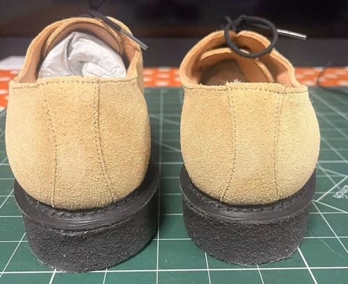 812/17 Damas Nuevo Talla 5 Gamuza Amarilla Fred Perry x George Cox Diano Enredadera con Cordones - Imagen 6 de 10