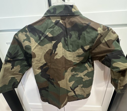Jr. G. I. BDU Camo Army Shirt by Rothco Kids Size 10 /33.5” Chest Thin Shacket - Picture 5 of 14