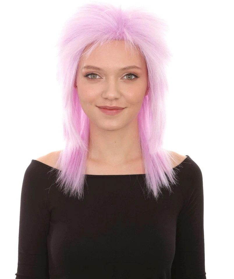 80's Mullet Women's Rocker Style Wigs | Retro Wigs Multiple Color, HW-936 - Image 4 of 4
