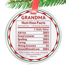 Christmas Ornament Gifts for Grandma- Funny Gifts from Grandson Granddaughter...
