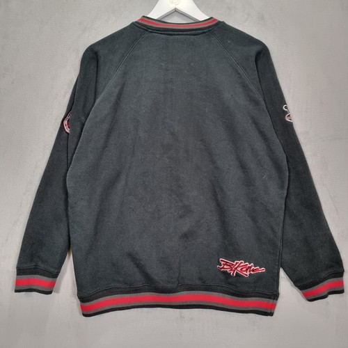 BLK1 Blackone Sweatshirt Mens Large Black Red Vintage 90s Rap Hip Hop - Picture 10 of 13