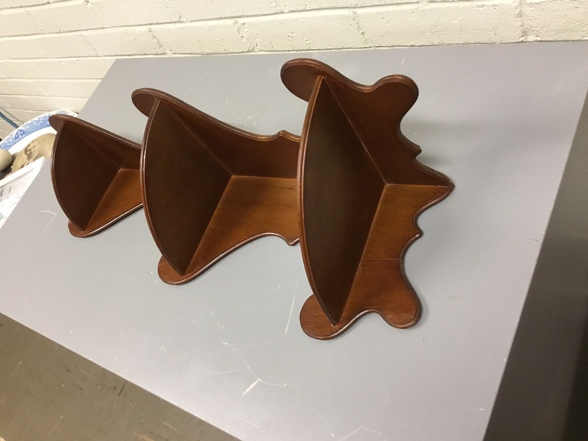 VINTAGE MID CENTURY MODERN MCM 3 TIER CORNER SHELF 23 1/2