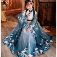 Children New Year Costume Chinese Ancient Fairy Carnival Cosplay Hanfu Shirt