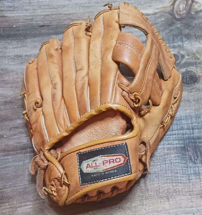 ALL PRO Baseball Glove LL-1296 Leather 10" K Leaguer Right Hand Thrower RHT