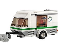 Lego City 60117 Great Vehicles VAN & CARAVAN adventure Dog Camping Camper NISB