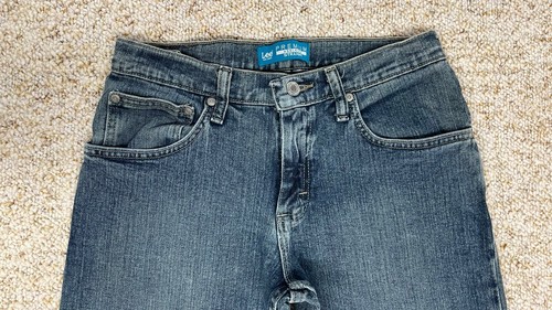 Lee Jeans Girls size 16 Straight Leg adjustable waist Denim Stretch (27x31) - Picture 14 of 23