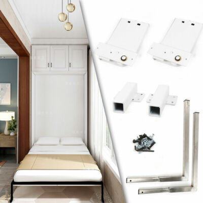 Murphy Wall Bed Hardware Kit Springs Mechanism White Double/Queen Size Vertical