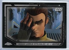 Topps Chrome Star Wars BLACK REFRACTOR 117 Rebels Kanan Jarrus d 2/10