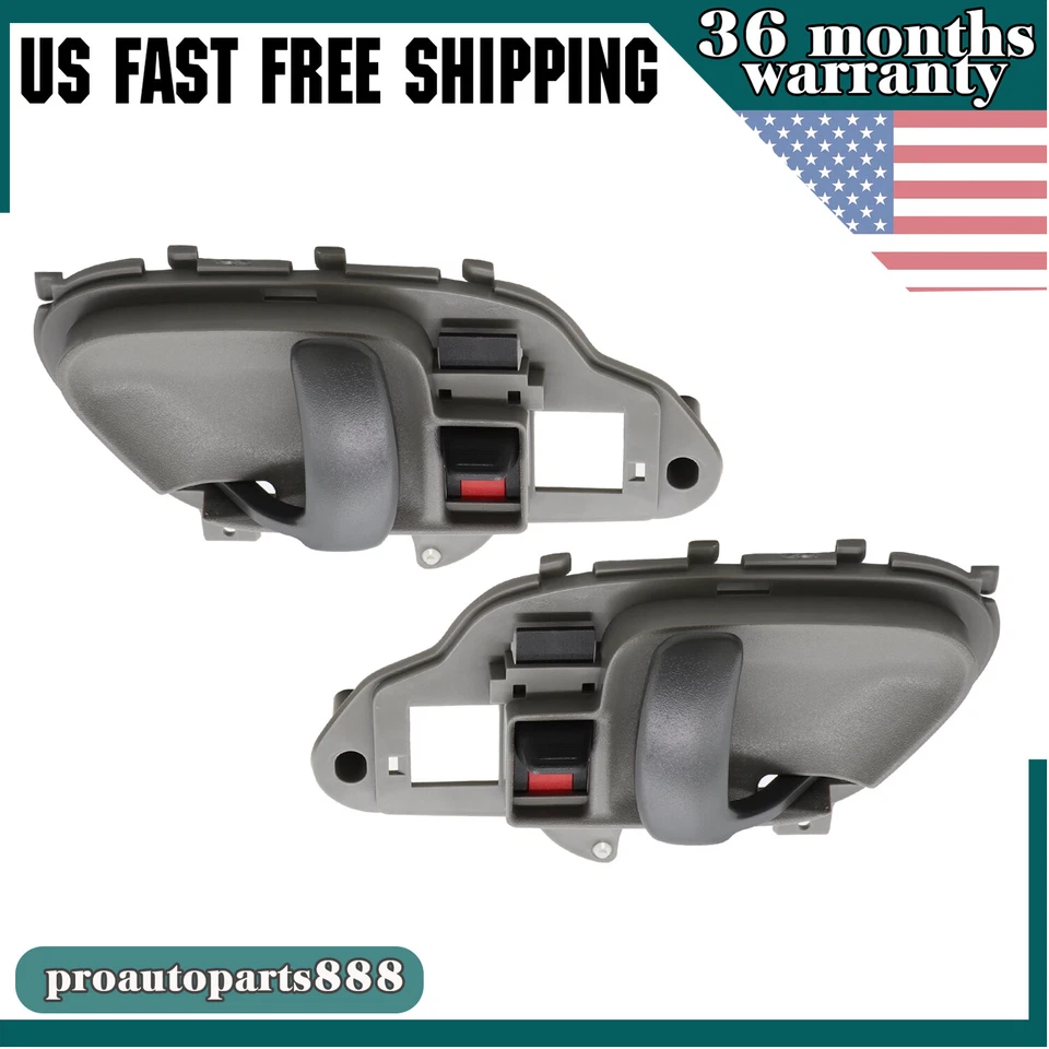 Manija de puerta interior para Chevrolet C1500 1995-1999 delantera derecha y derecha gris interior Foto 2 de 4