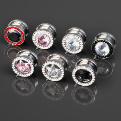 Tunnel (flesh Plug) En Acier Inoxydable Pour Oreille - Diamètre De 3mm à 30mm, Idéal Pour L'élargissement Progressif