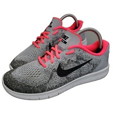 Nike Free RN 2017 GS Youth 6.5Y Wolf Grey Kids Running Shoes 904258-001