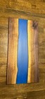 Unique Black Walnut With Blue Epoxy Charcuterie Board/ Cutting Board  — photo 2