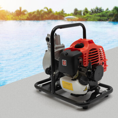 2 Stroke Gasoline Water Pump Gas-Powered Semi-Trash Irrigation Transfer Pump
