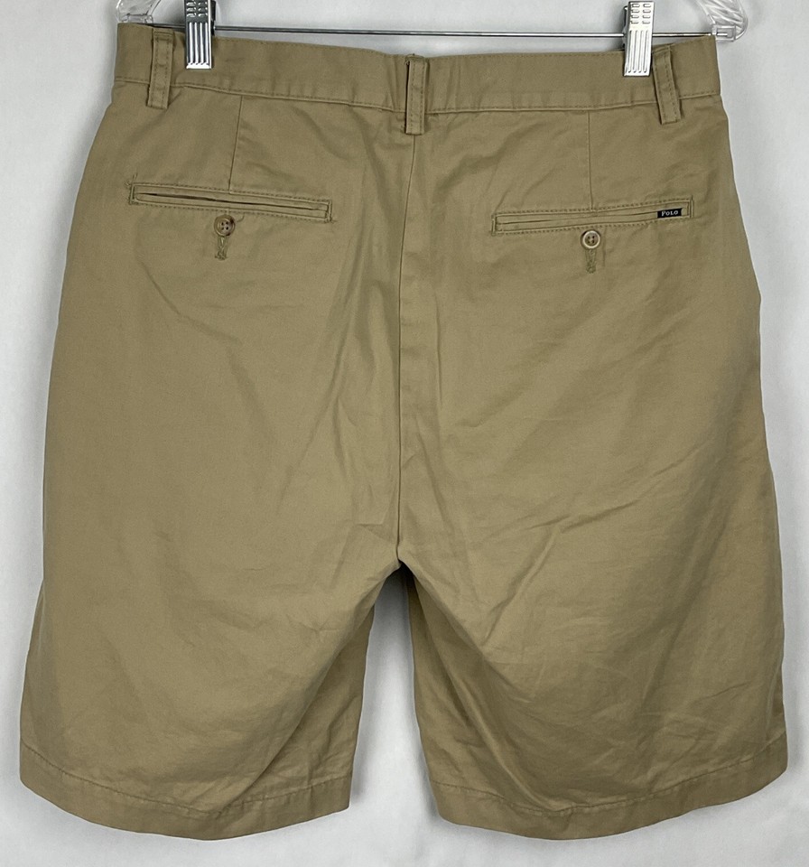 Ralph Lauren Polo NWT Mens Khaki Chino Shorts Size 31 Cotton Classic