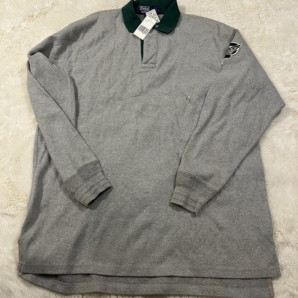 VINTAGE RALPH LAUREN POLO RUGBY P WING Nwt! SZ L Rare! New VINTAGE RALPH LAUREN POLO RUGBY P WING Nwt! SZ L Rare! New