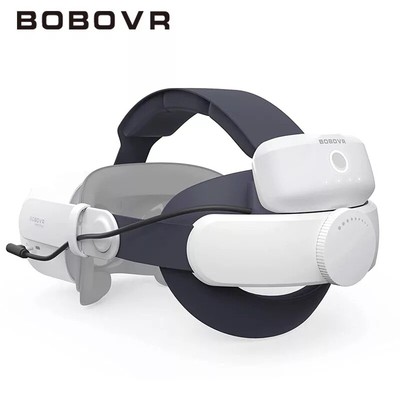 BOBOVR M1 Plus for Meta Quest 2 Battery Pack Head Strap Power Bank 5200mah