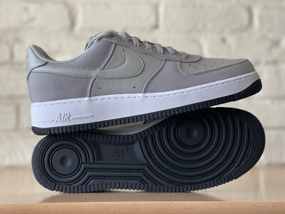 Nike Air Force 1 Low NBY Wolf Grey Black Canvas White Men's Size 12 DZ3637-900